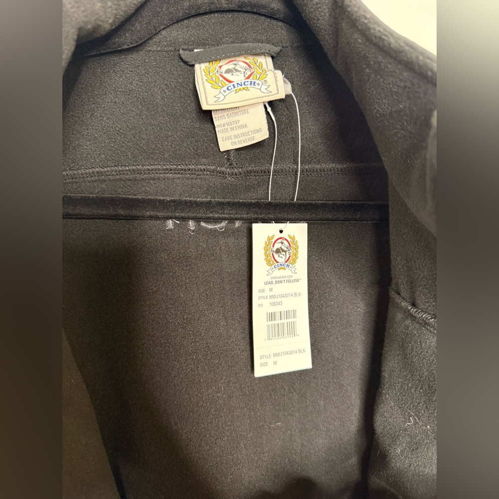 Cinch Men's Black Bonded Concealed Carry Performance Jacket - Picture 10 of 15